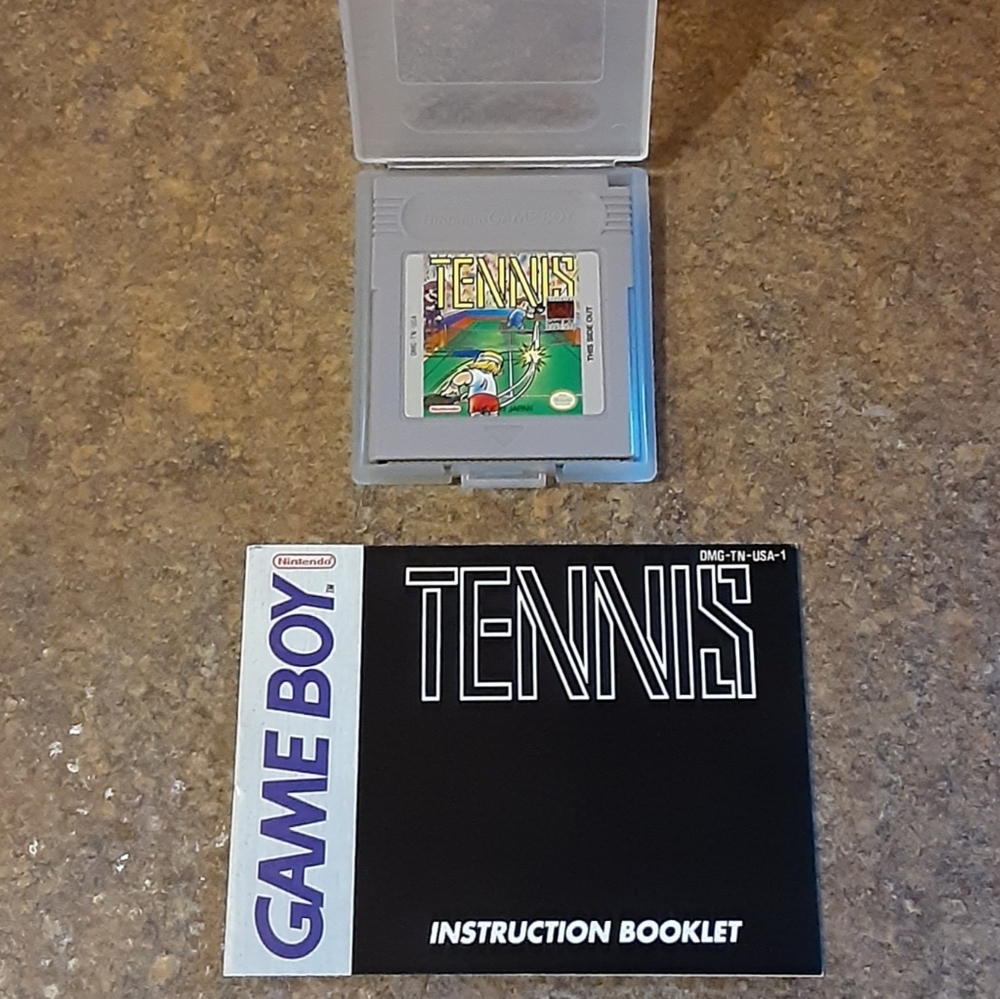 Vintage Nintendo Gameboy Tennis Video Game w/Case
